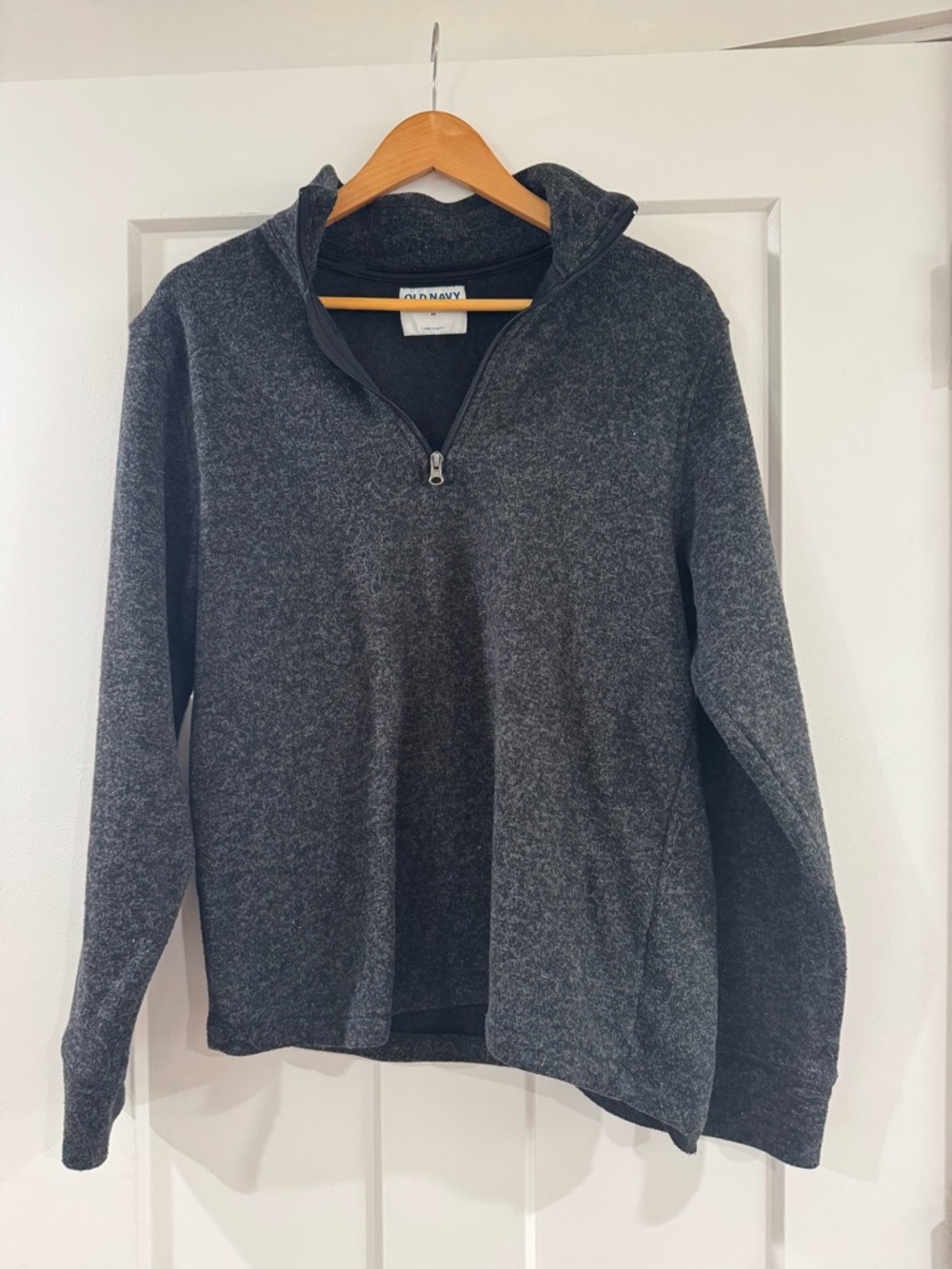 Old Navy Men’s Dark Charcoal Half-Zip Pullover Sweater